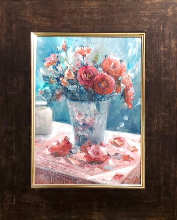 楽天市場】絵画 「When I Fall in Love」 油彩画 油絵 原画 静物画 