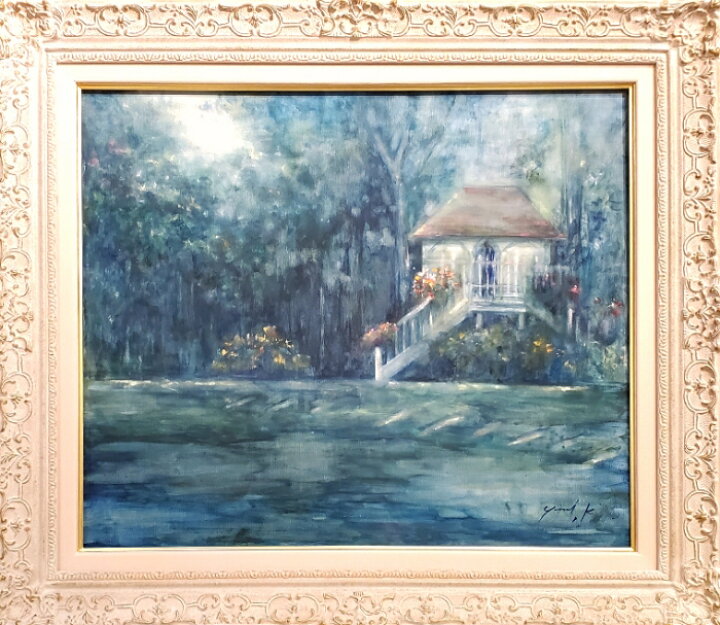 楽天市場】絵画 「愛の空間」 水彩/パステル キャンバス 作品 原画 