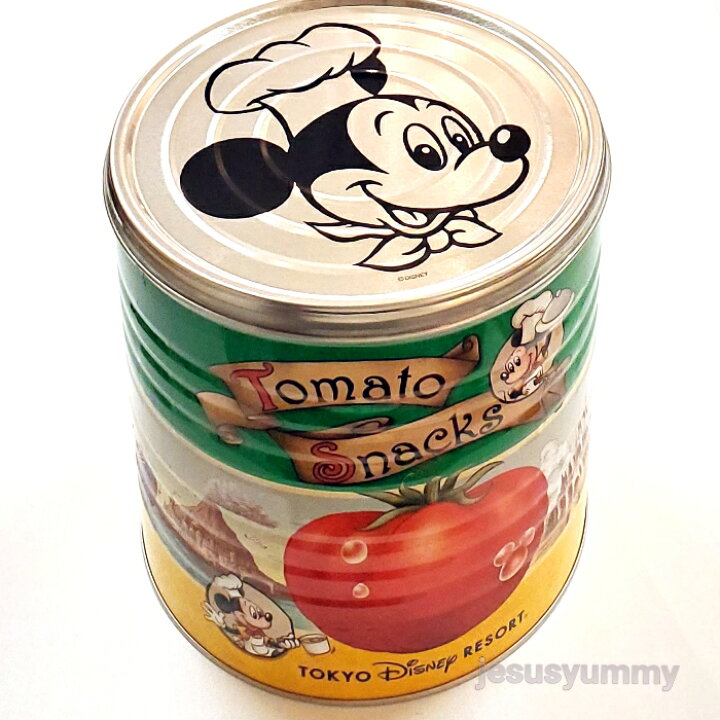 楽天市場 ミッキー フレンズ トマトスナック 缶 お菓子 東京ディズニーリゾート限定 お土産 Disney ｊｅｓｕｓ ｙｕｍｍｙ