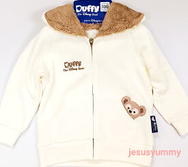 ダッフィー　パーカー　ホワイト　キッズ　100　120　子供服　ギフト　東京ディズニーシー　限定　お土産