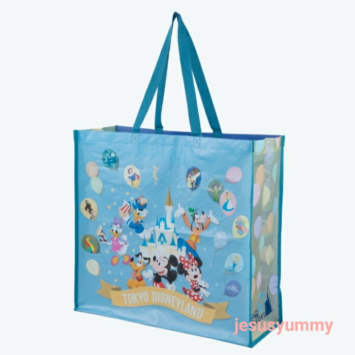 楽天市場】ショッピングバッグ Mサイズ バック 水色 エコバッグ 東京 