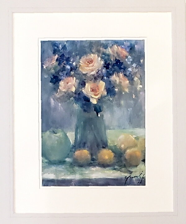 楽天市場】絵画 原画 「初心」 水彩/パステル F4 アンティークホワイト 