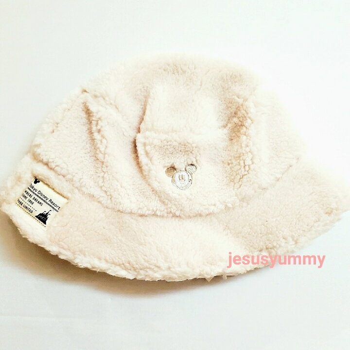 楽天市場】ハット バケハ ミッキー もこもこ 帽子 58cm ホワイト  