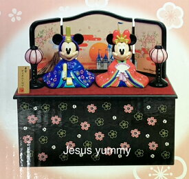 ディズニー　ひな人形　フィギュア　台座に収納できる♪　雛人形　ひな祭り　お雛さま　ミッキー　ミニー　桃の節句　インテリアにも♪　東京ディズニーリゾート