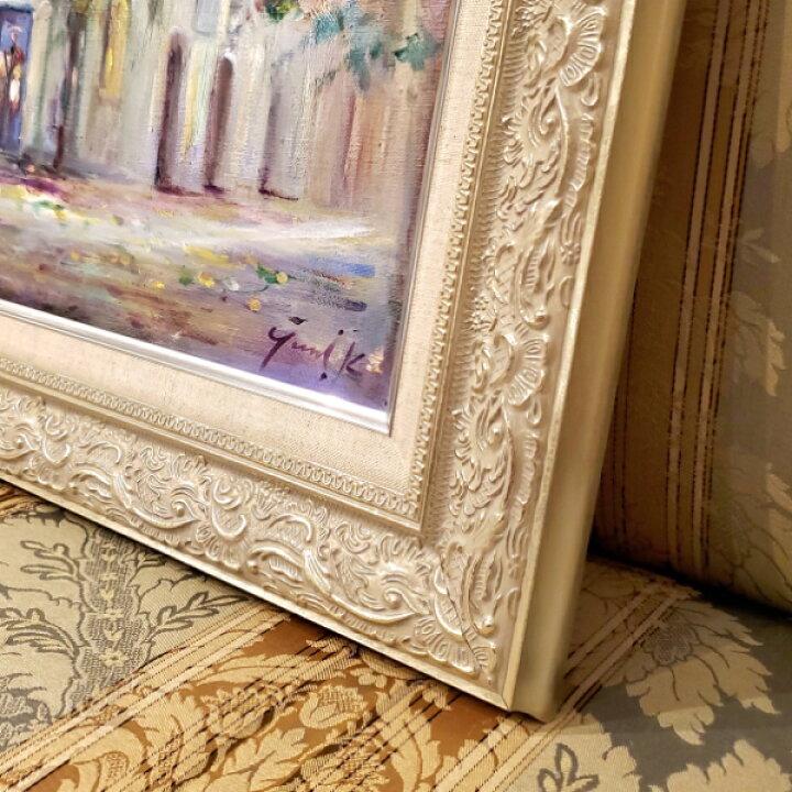 楽天市場】絵画 「黄花藤の咲くお店｣ 油彩 原画 風景画 F6 