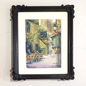 �G��@�u��������̃e���X�Łv�@19×14cm�@����/�p�X�e���@����@���i��@�������ɏ���G�@�z�t�@�Ǌ|�E��㗼�p�@Yumi Kohnoura�@�_�V�Y�R���@�쐼�t�����X�@�I�t�B�X�ɏ���G
