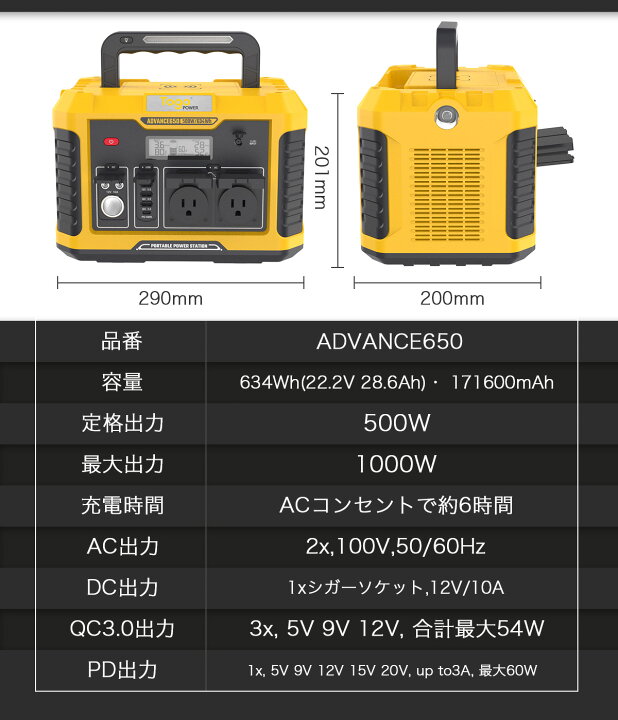 うのにもお得な情報満載! JETAKU生活館2点セット ポータブル電源 大容量 500W 634Wh 純正弦波 ソーラーパネル 100W 23.5% 車中泊 キャンプ 非常用電源 防災グッズ 停電対策 発電機 防災推奨 stadtkopierer.de