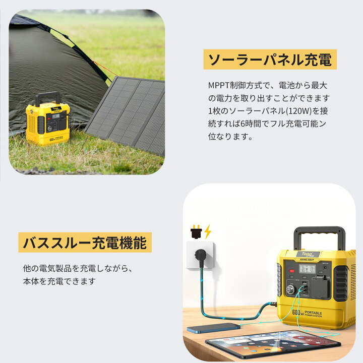 楽天市場】【20%OFFクーポンあり】ポータブル電源セット 非常用電源 