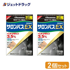 【第2類医薬品】サロンパスEX 60枚 ×2個 ※セルフメディケーション税制対象