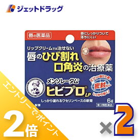 ≪15日はジェットの日！全商品P2倍＆限定クーポン≫【第3類医薬品】メンソレータム ヒビプロ LP 6g ×2個