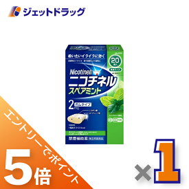 ≪スーパーSALE期間は全商品P5倍！5日＆10日は限定先着クーポン有≫【第(2)類医薬品】ニコチネル スペアミント 20個 ×1個 ※セルフメディケーション税制対象〔禁煙〕