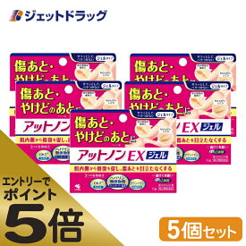 ≪マラソン期間エントリーで当店全商品P5倍！25日限定先着クーポン有≫【第2類医薬品】アットノンEX ジェル 15g ×5個 (044612)