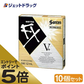 ≪マラソン期間中はキャンペーンエントリーで全商品P5倍！10日限定先着クーポン有≫【第2類医薬品】サンテFX Vプラス 12mL ×10個 ※セルフメディケーション税制対象