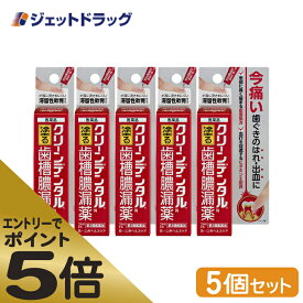 ≪スーパーSALE期間中エントリーで全商品P5倍！5日＆10日は限定クーポン有≫【第3類医薬品】クリーンデンタルN 塗る歯槽膿漏薬 8g ×5個