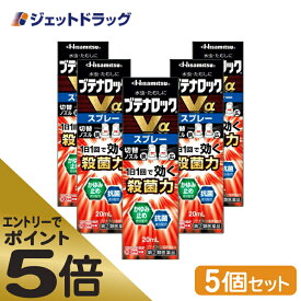 ≪マラソン期間エントリーで当店全商品P5倍！25日限定先着クーポン有≫【第(2)類医薬品】ブテナロックVαスプレー 20mL ×5個 ※セルフメディケーション税制対象商品 (188200)