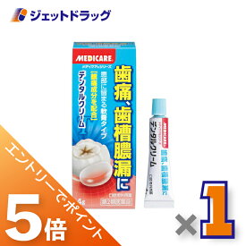 ≪マラソン期間中！全商品P5倍！20日は限定先着クーポン有≫【第2類医薬品】メディケア デンタルクリームT 4g
