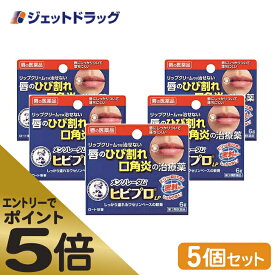 ≪スーパーSALE期間中エントリーで全商品P5倍！5日＆10日は限定クーポン有≫【第3類医薬品】メンソレータム ヒビプロ LP 6g ×5個