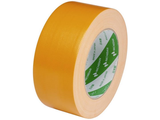 ニチバン 布粘着テープ 50mm×25m 橙 102N13-50 布テープ ガムテープ