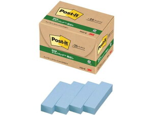 3M ポスト・イット 再生紙エコノパック ブルー 25冊 7001-B 小 幅20mm以下 ふせん インデックス メモ ノート