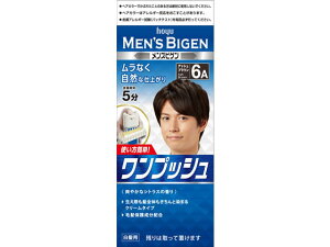 ホーユー メンズビゲン ワンプッシュ 6A アッシュブラウン 白髪用 男性 ヘアカラー ヘアケア