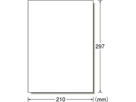 エーワン ラベルシール A4 ノーカット 100枚 73201 ノーカット マルチプリンタ対応ラベルシール 粘着ラベル用紙