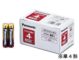 パナソニック アルカリ乾電池 単4×40本パック LR03XJN 40S アルカリ乾電池 単4 家電