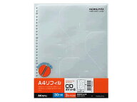 コクヨ CD／DVDポケット A4タテ 2・4・30穴 6ポケット 3枚 EDB-A375 A4 メディア収納用ポケット クリヤー…