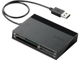 エレコム 48+5メディア USBハブ付きメモリリーダライタ ブラック MR-C24BK カードリーダー ライター PC用ドライブ PC周辺機器