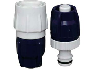 アイリスオーヤマ ワンタッチホースジョイント ホワイト マリンブルー SGP-4