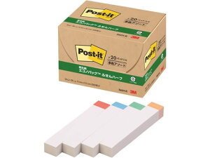 3M ポスト・イット 再生紙エコノパック 20冊パック 5601-R 小 幅20mm以下 ふせん インデックス メモ ノート