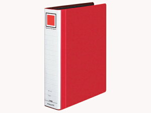 コクヨ チューブファイル〈エコツインR〉A4タテ とじ厚50mm 赤 A4 両開き パイプファイル パイプ式ファイル