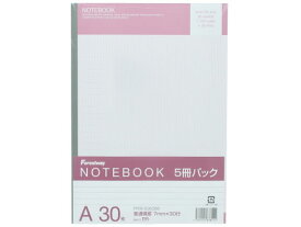 ノートブック セミB5 A罫 5冊 Forestway 中学生 業務用 まとめ買い 7mm A罫 罫線7mm幅 セミB5ノート