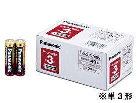 パナソニック アルカリ乾電池 単3×40本パック LR6XJN 40S アルカリ乾電池 単3 家電