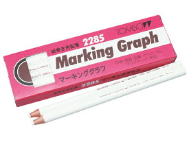 トンボ鉛筆 マーキンググラフ 白 12本 2285-01 色鉛筆 単色 教材用筆記具