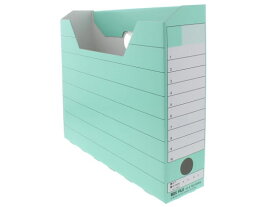 ライオン ボックスファイル〈レギュラーカラー〉A4ヨコ 背幅78mm 緑 A4 ボックスファイル 紙製 ボックス型ファイル