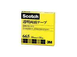 3M/スコッチ透明両面テープ/665-3-18