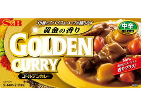 エスビー食品 ゴールデンカレー 中辛 198g カレー ルー パスタソース 加工食品