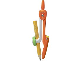 ソニック スーパーコンパス はりinパス 鉛筆用 橙 SK-654-OR コンパス コンパス 教材 学童用品