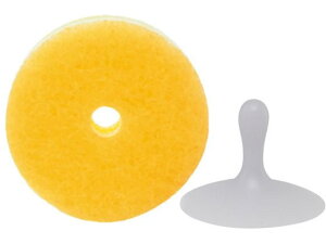 マーナ POCO キッチンスポンジ 吸盤付 イエロー K096Y