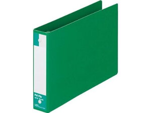 ライオン事務器 ペットファイル A5ヨコ 背幅35mm 緑