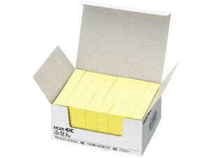 コクヨ ふせん〈K2〉75×12.5mm イエロー 40冊 K2メ-7512Y 小 幅20mm以下 ふせん インデックス メモ ノート