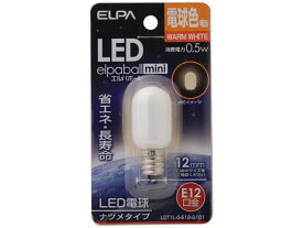 朝日電器 LEDナツメ形 E12口金 電球色 LDT1L-G-E12-G101 ナツメ球 LED電球 ランプ