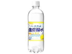 日本サンガリア 伊賀の天然水 強炭酸水 レモン 500ml 炭酸水 スパークリングウォーター 水 ミネラルウォーター 飲料
