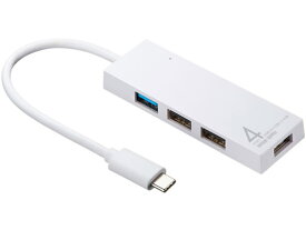 サンワサプライ 4ポートUSB TypeCコンボハブ ホワイト USB-3TCH7W USBハブ ネットワーク機器 PC周辺機器