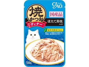 いなば 焼かつお・焼きささみディナー ほたて貝柱入り50g