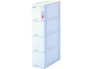 サンコープラスチック バンテストッカー 4段スリム収納 182×450×799