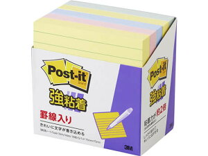 3M 強粘着 ラインノート パステル 4色5冊 630-5SSAP 大 ノートタイプ 強粘着タイプふせん インデックス メモ