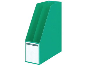 【お取り寄せ】コクヨ ファイルボックス B5 縦 仕切 底板付 緑 10個 フ-452NG