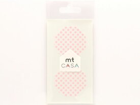 【お取り寄せ】カモ井 mt CASA seal ドット・いちごミルク MTCDS021 デコレーション インテリア装飾 マスキングテープ
