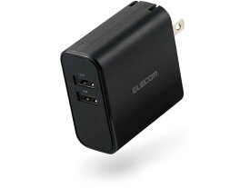 【お取り寄せ】エレコム AC充電器 4.8A 2ポート MPA-ACU05BK AC式充電器 バッテリー 充電器 スマホ タブレット関連品